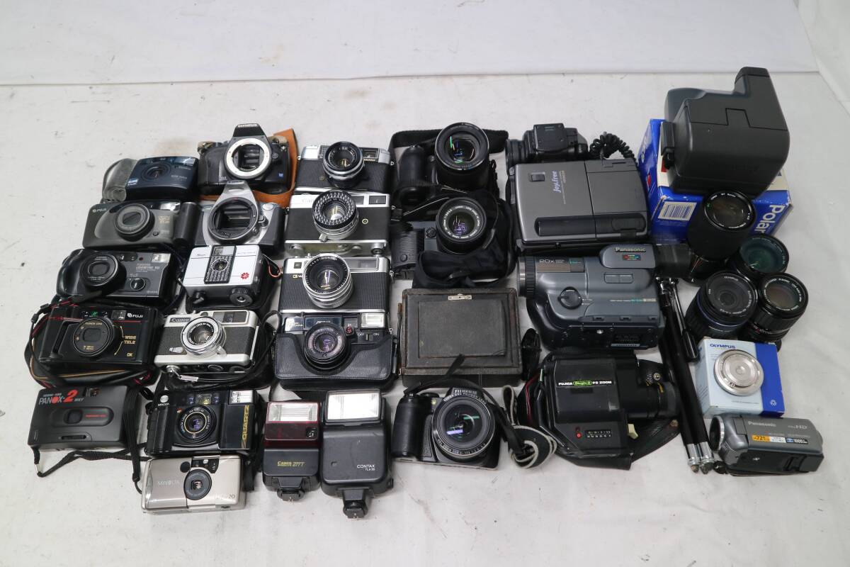 1円〜【送料無料】大量 カメラ ビデオ Canon MINOLTA OLYMPUS 動作未確認 ジャンク品 一眼レフ コンパクト フィルム レンズ 蔵出し M756拍卖