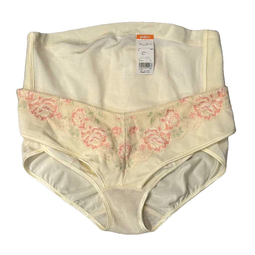 未使用品 ピジョン PEGION タグ付き マタニティウェア 産前用妊婦帯パンツ L ピンク レディース拍卖