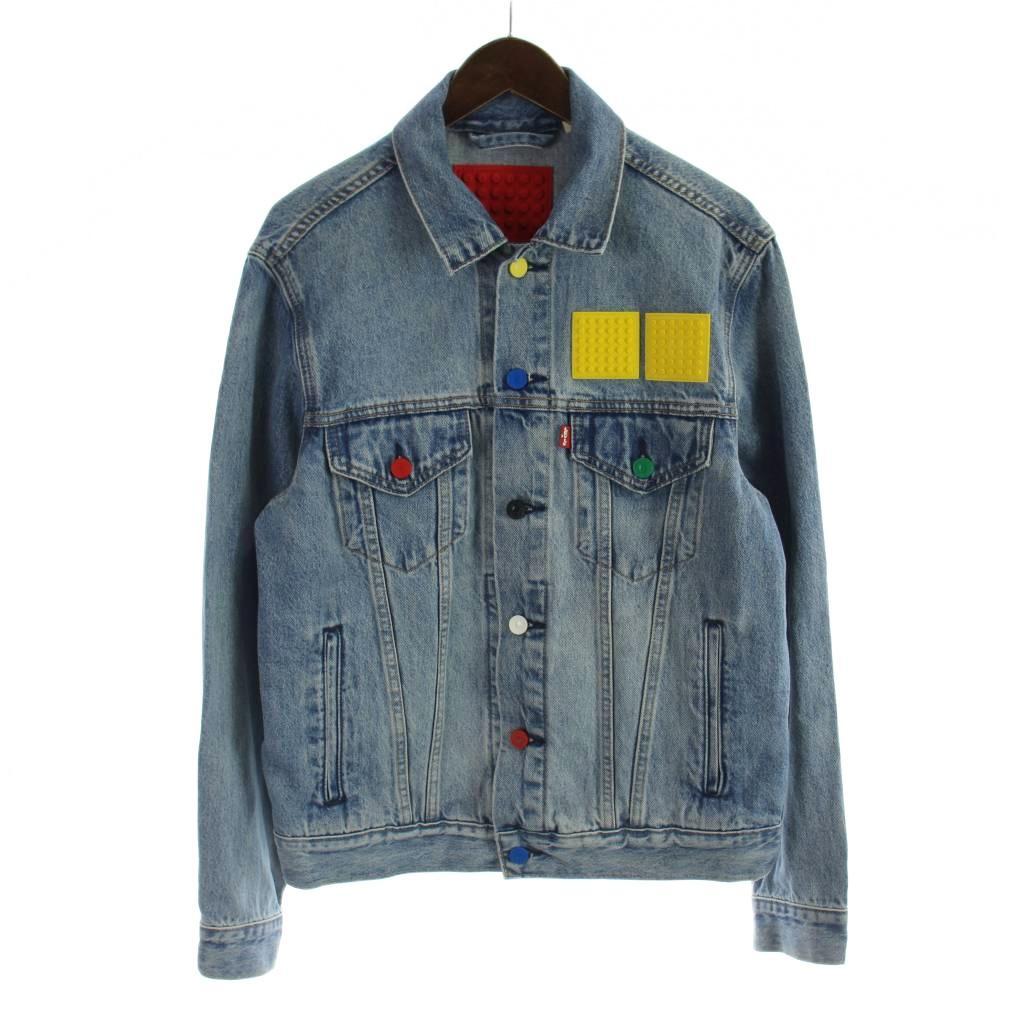 リーバイス Levi's × LEGO レゴ 77380-0023 Gジャン デニムジャケット S 青 ブルー /MW ■GY12 メンズ拍卖