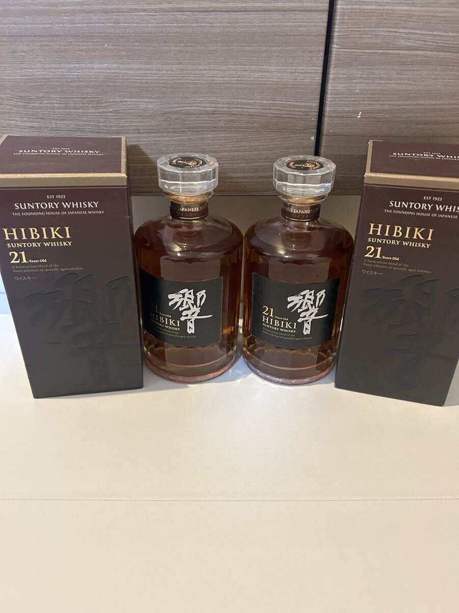 響21年 二本箱付き HIBIKI SUNTORY WHISKY サントリーウイスキー 響700ml拍卖