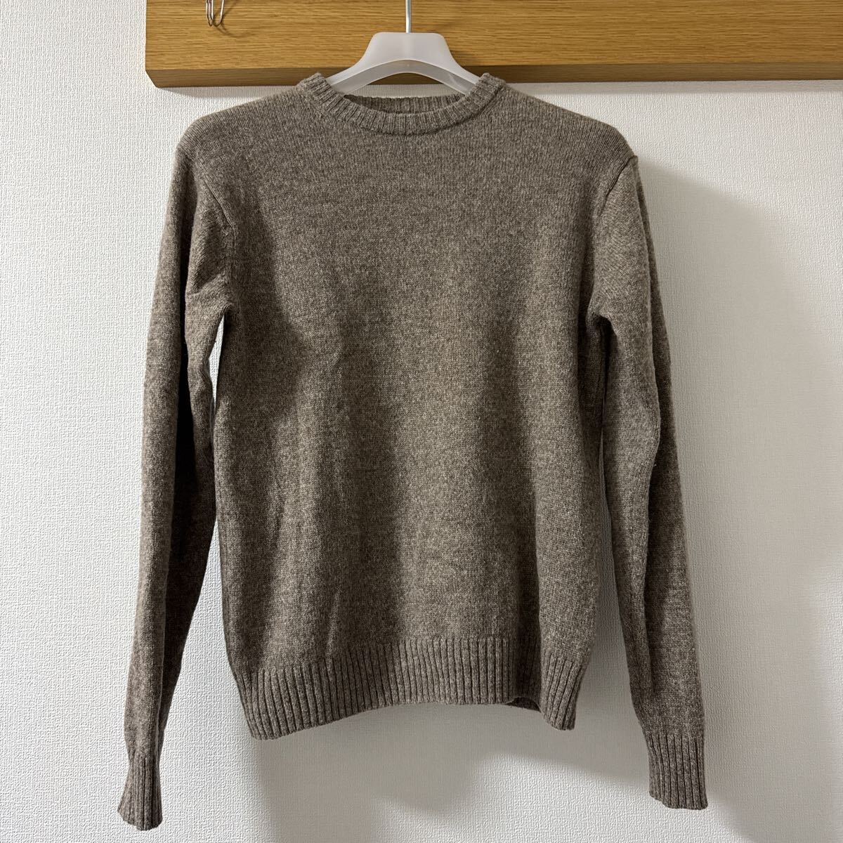 【中古】無印良品 クルーネックウールセーター サイズM メンズ拍卖