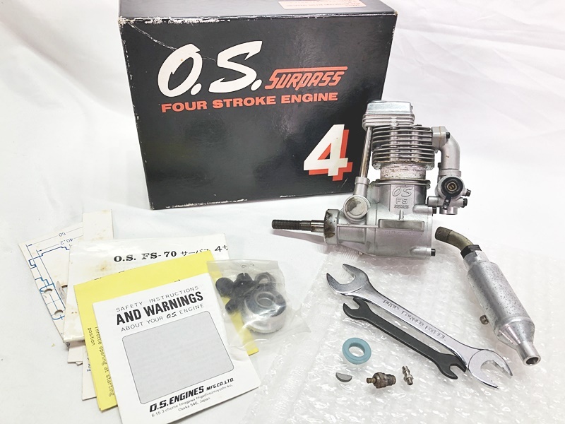 O.S. ENGINES 小川精機 4ストロークエンジン FS-70 Surpass RC ラジコン 同梱OK 1円スタート★S拍卖