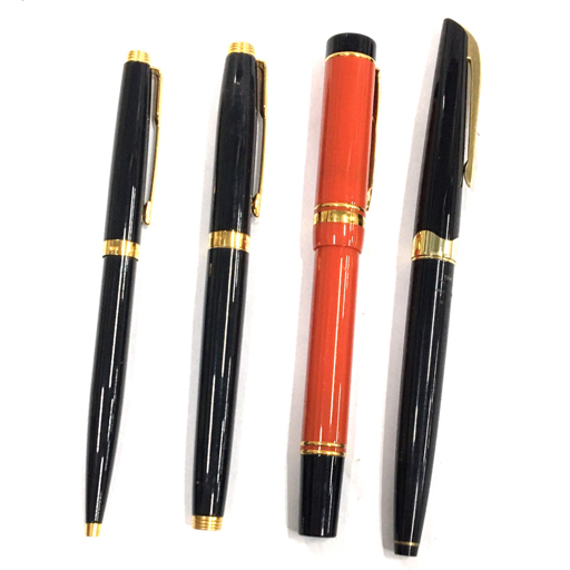 パーカー DUOFOLD 万年筆 ペン先 18K / 750 他 プラチナ ペン先 18K 含 ボールペン 等 セット B1768拍卖