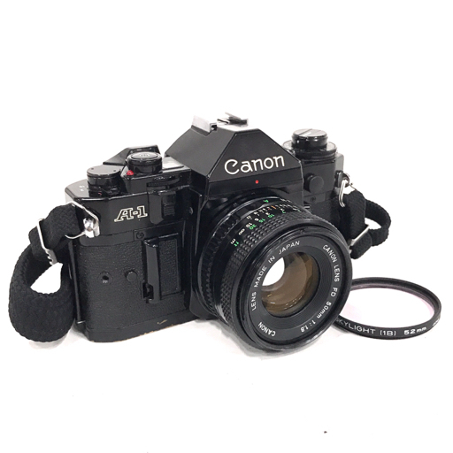 1円 Canon A-1 FD 50mm F1.8 一眼レフフィルムカメラ レンズ ジャンク品 キヤノン C061646-1拍卖