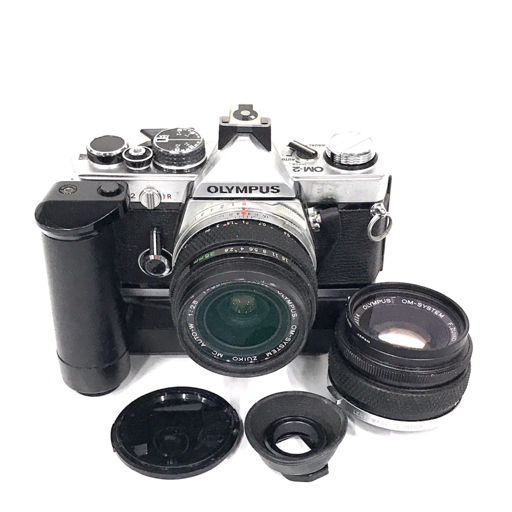 1円 OLYMPUS OM-2 F.ZUIKO AUTO-S 50mm 1:1.8 ZUIKO MC AUTO-W 35mm 1:2.8 フィルムカメラ オリンパス 単焦点レンズ拍卖