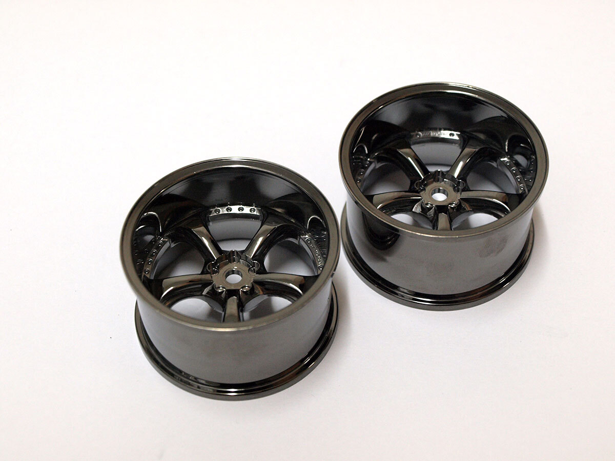 【M1965A】OVERDOSE 30mm オフセット+9 ホイール(WORK VS KF ブラックメタル クローム OD2889 ドリフト オーバードーズ RC 希少 N002)拍卖