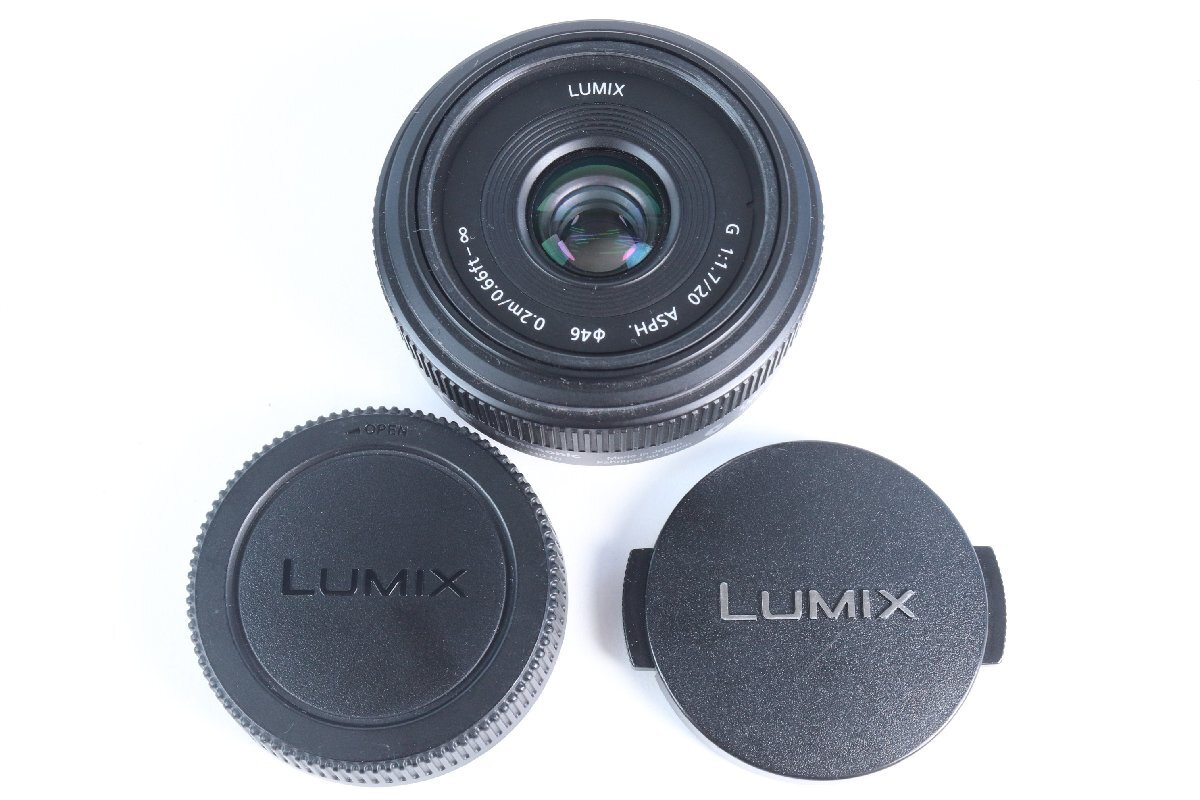 Panasonic パナソニック LUMIX ルミックス ミラーレス 一眼レフ G20mmF1.7 単焦点レンズ 1118-AM拍卖