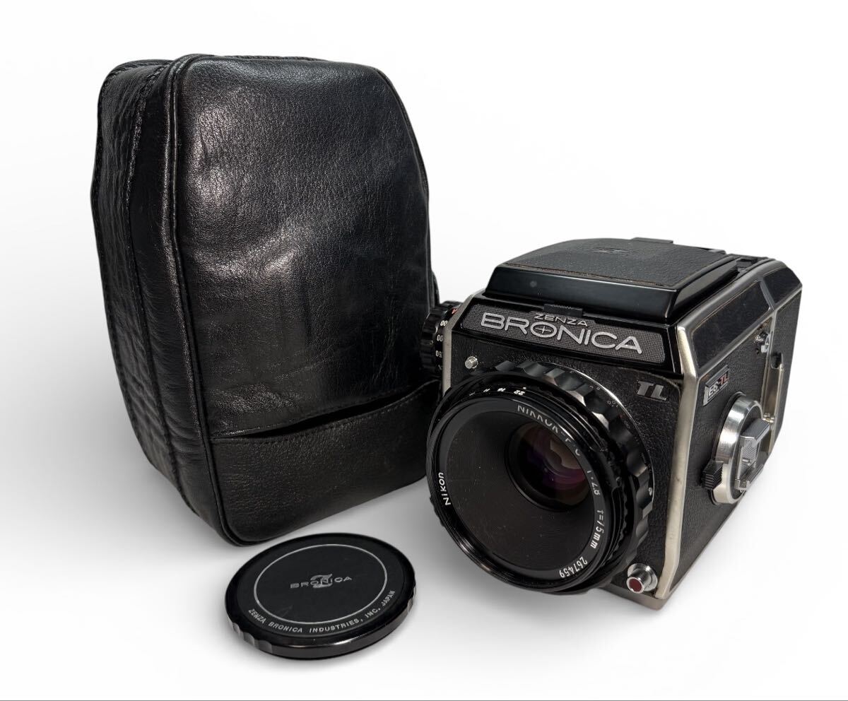 ゼンザ ブロニカ Zenza Bronica EC-TL / Nikon Nikkor-P C 75mm F2.8 現状品拍卖