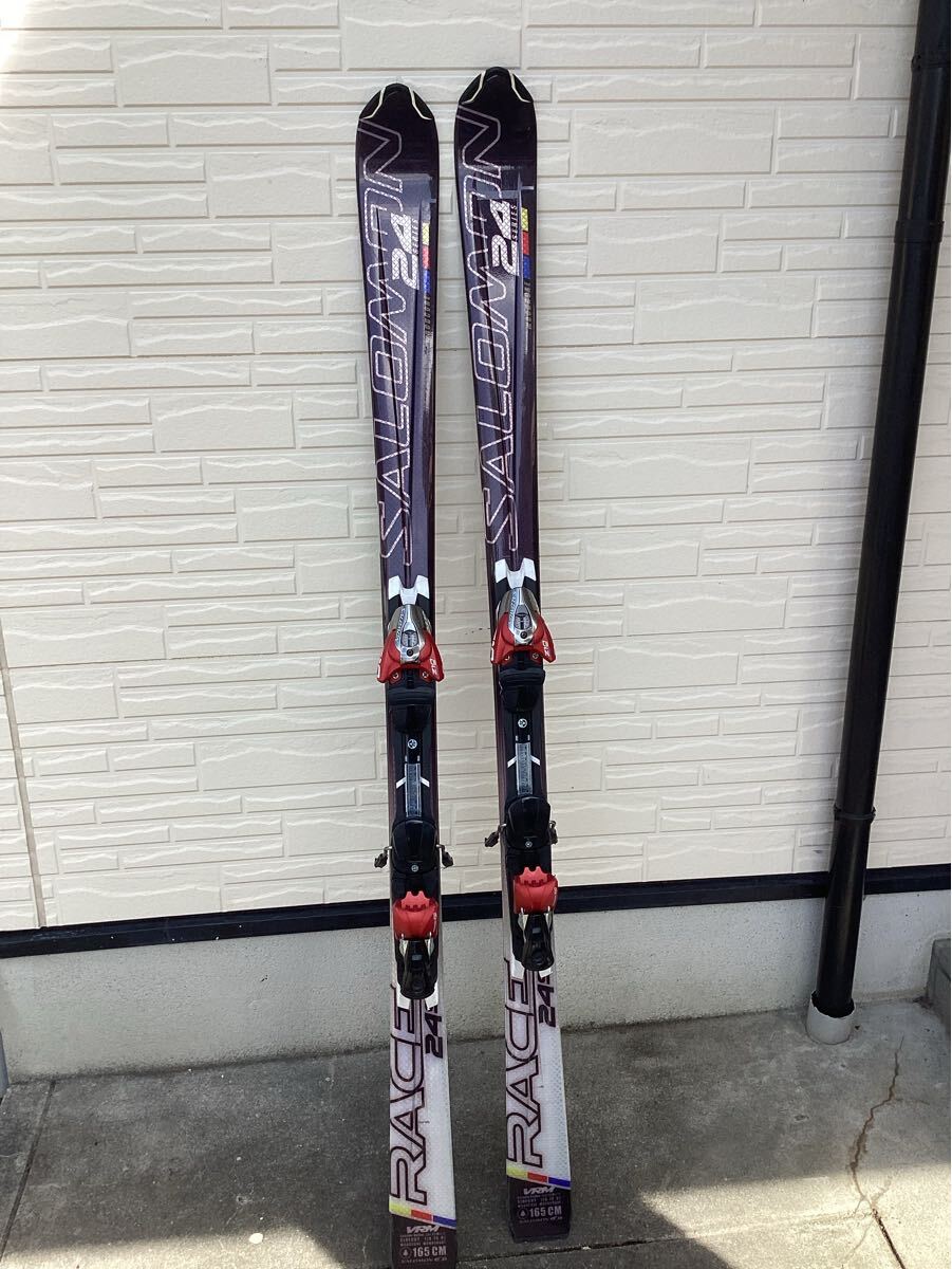 SALOMON サロモン スキー板 RACE 24 ビンディング付き ウィンタースポーツ スキーZ10 165cm s10拍卖