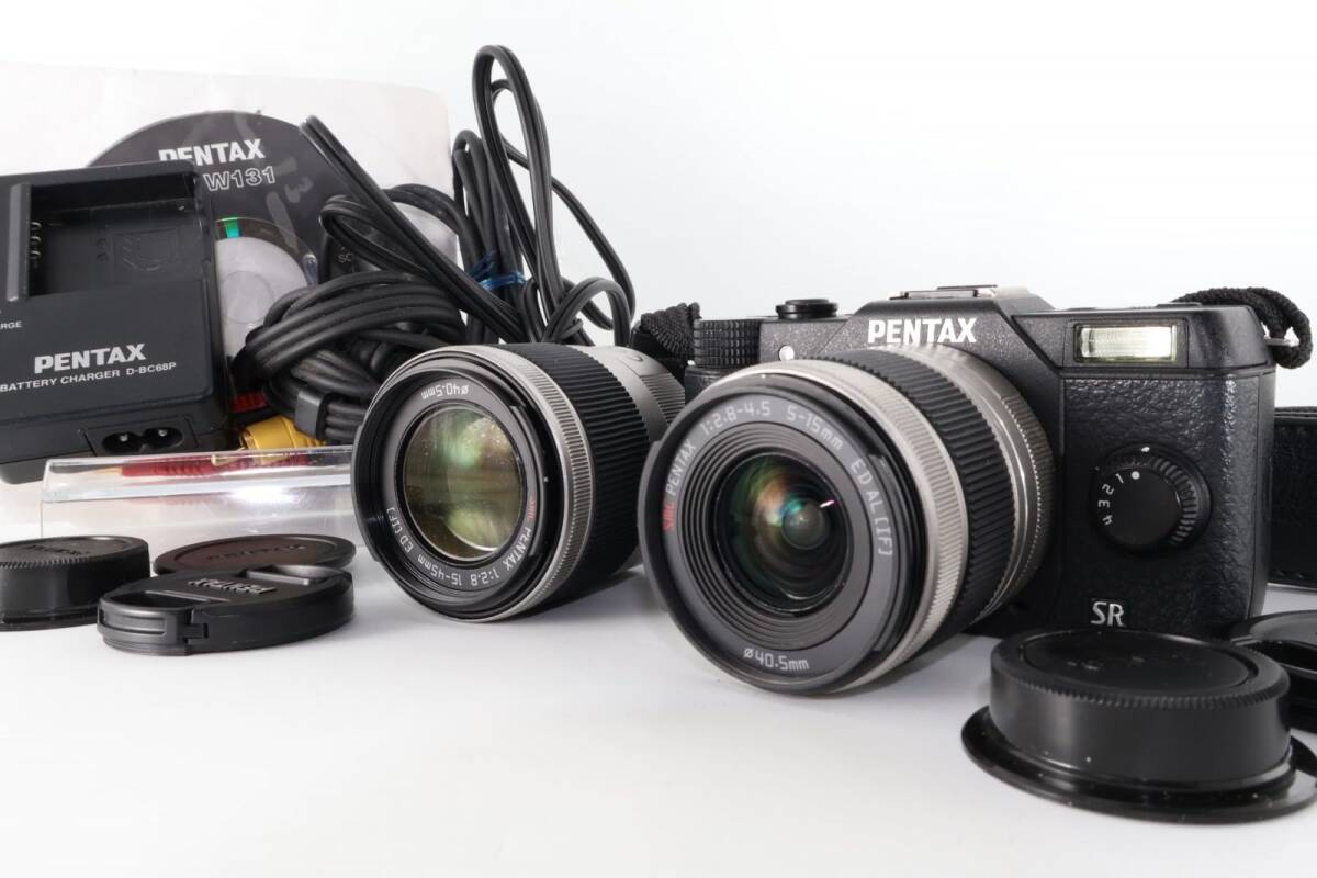 ia0827amy《 ショット数5790 回》PENTAX デジタルミラーレス一眼 Q10 ダブルズームキット ブラック Q10 WZOOMKIT BLACK 12140拍卖