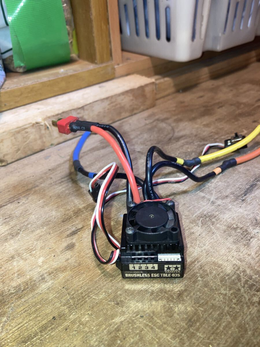 **【送料無料】**中古 タミヤ TBLE-03S ブラシレスESC クーリングファン付 T型プラグ TAMIYA拍卖