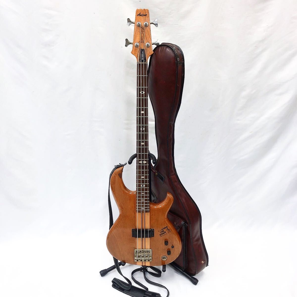 1110221 動作品 ARIA PRO II アリアプロ SB-R60 エレキベース 弦楽器 全長約115.5cm ケース付拍卖