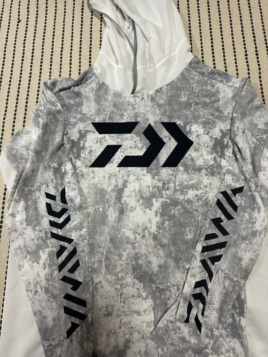 ダイワ ウェア DE-3723 フーディーゲームシャツ ボトムホワイト L拍卖