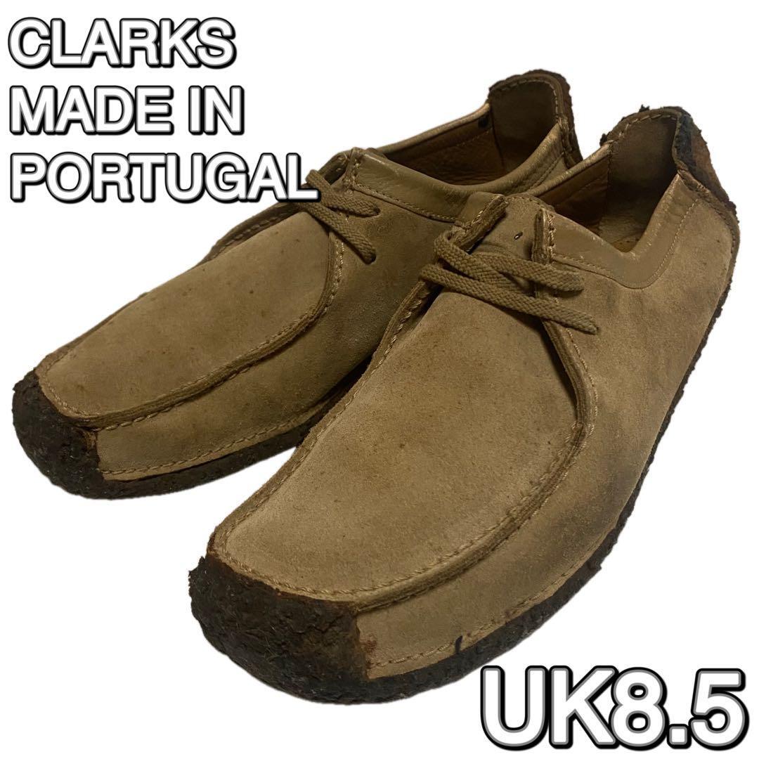 CLARKS クラークス ナタリー ポルトガル製 UK8.5 メンズ モカシン 革靴 レザーシューズ Natalie MADE IN PORTUGAL 送料無料拍卖