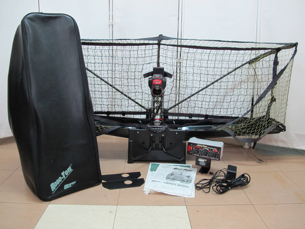 T2-139 NEWGY ROBO-PONG / ロボポン 自動卓球マシン 【 2040 】 専用ケース/取扱説明書付き 練習マシーン 拍卖