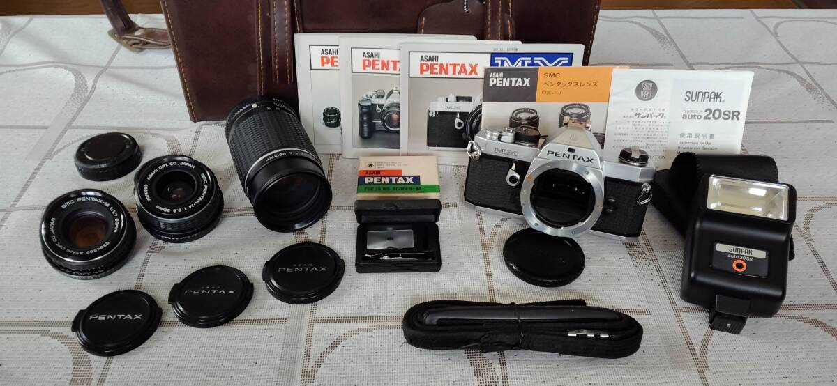 ★ ペンタックス/PENTAX MX(取扱説明書付) 他レンズ・ストロボ・バッグ等まとめて ★拍卖