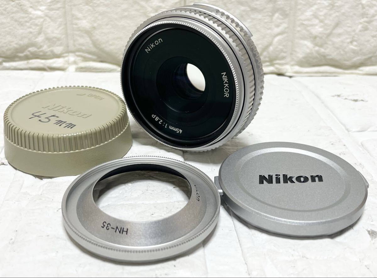 ニコン Nikon Ai-S NIKKOR 45mm F2.8 P シルバー 11拍卖