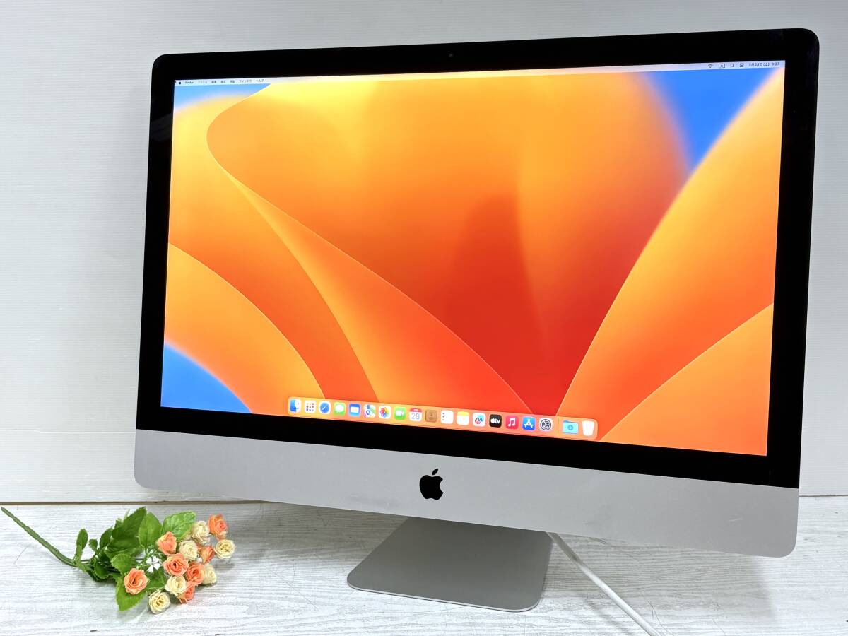 【良品 27インチ】Apple iMac(Retina 5K,27-inch,2017)A1419 Core i5(7600K)3.8GHz/RAM:16GB/Fusion Drive:2.12TB Pro 580 Ventura 動作品拍卖