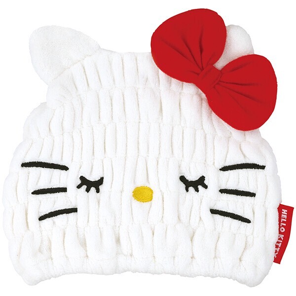 ハローキティ 吸水速乾 タオルキャップ 吸水 タオル マイクロファイバー ねむねむ サンリオ キャラクター スケーター拍卖