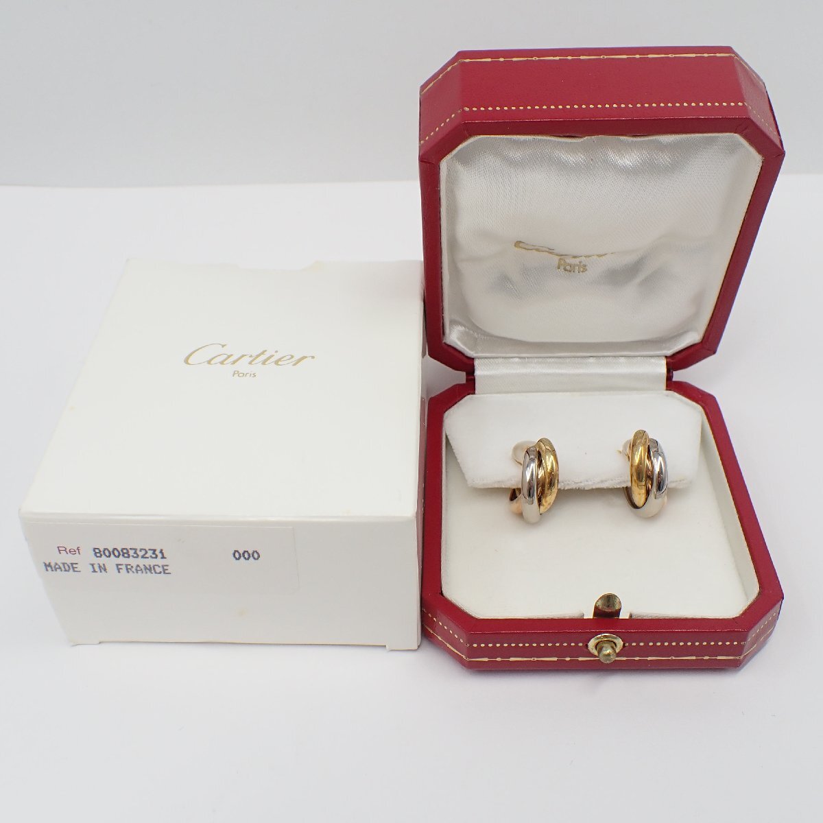 ◎Cartier カルティエ トリニティ イヤリング/ 750 K18 約8.9g / 指輪 アクセサリー◎DC拍卖