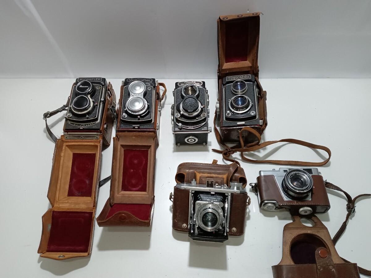 B0313-3【自宅保管品】 レトロカメラおまとめ Toyocaflex/Fujica 35-M/Yashicaflex/Minolta Autocord ヤシカ ミノルタ フジカ など拍卖