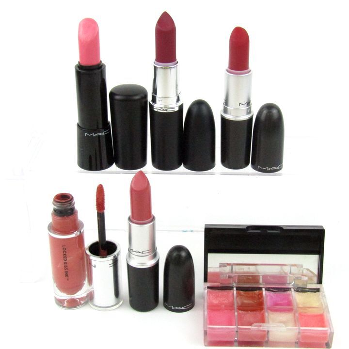マック 口紅 リップカラー 6点セット ロックドキスインクなど コスメ まとめて 大量 PO レディース MAC拍卖