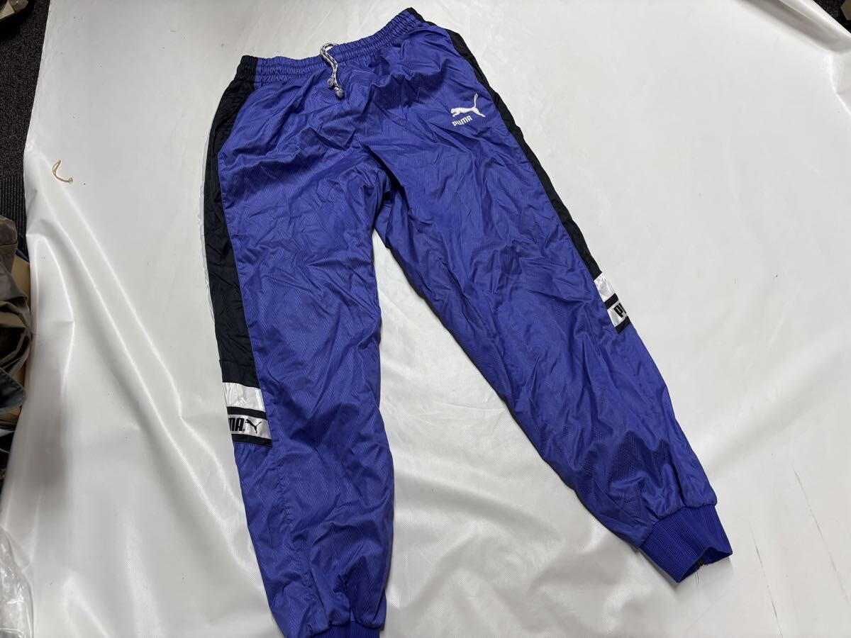 美品 90s PUMA ナイロンパンツ 紫 トラックパンツ ジャージ Oサイズ 280326 10拍卖