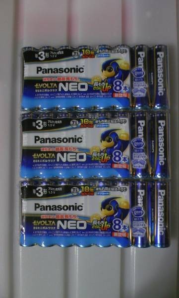 ☆激安 必需品 新品未開封 パナソニック(Panasonic) EVOLTA エボルタ乾電池 単3形 8本×3 24本拍卖