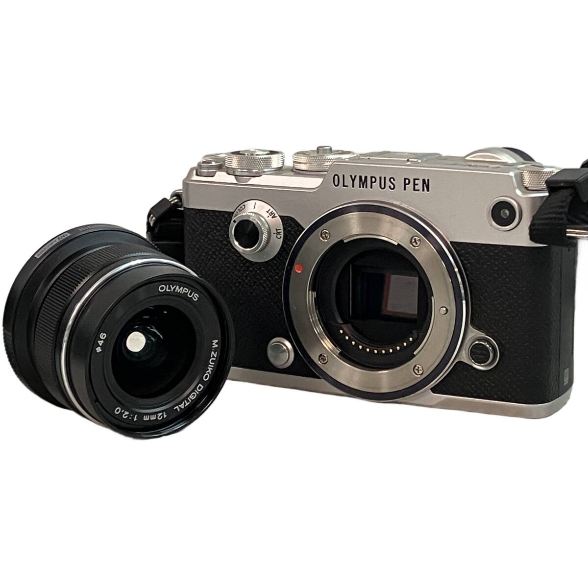 OLYMPUS PEN-F M.ZUIKO ED 12mm F2 MSC ミラーレス一眼 カメラ ボディ レンズ セット オリンパス 中古 C10977927拍卖