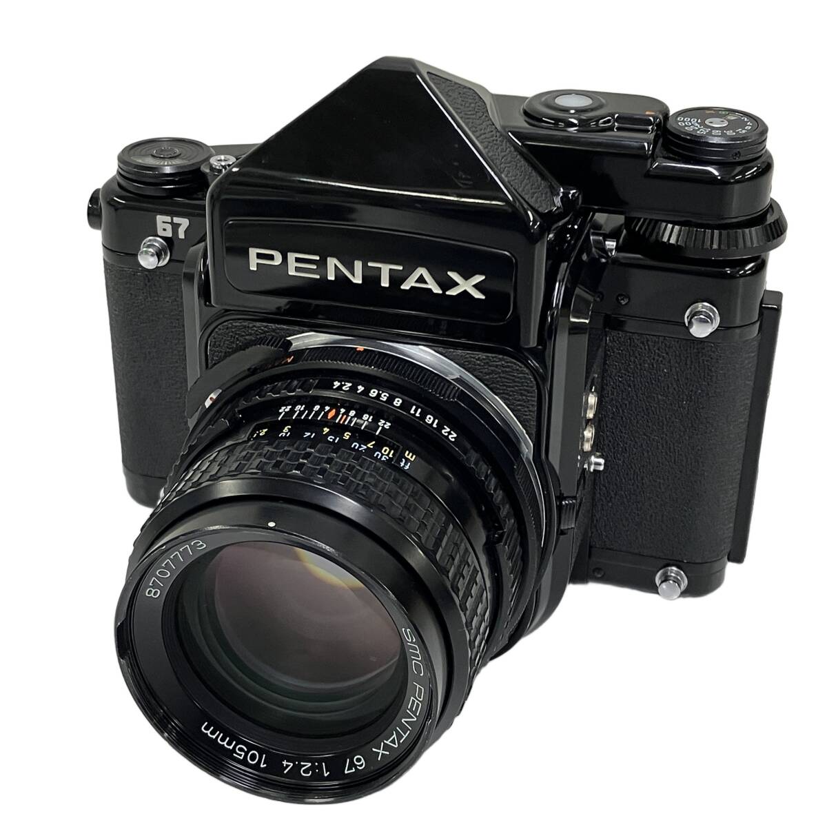 PENTAX 67 105mm F2.4 レンズセット ペンタックス 中判フィルムカメラ 6×7 バケペン 中古 T11014403拍卖
