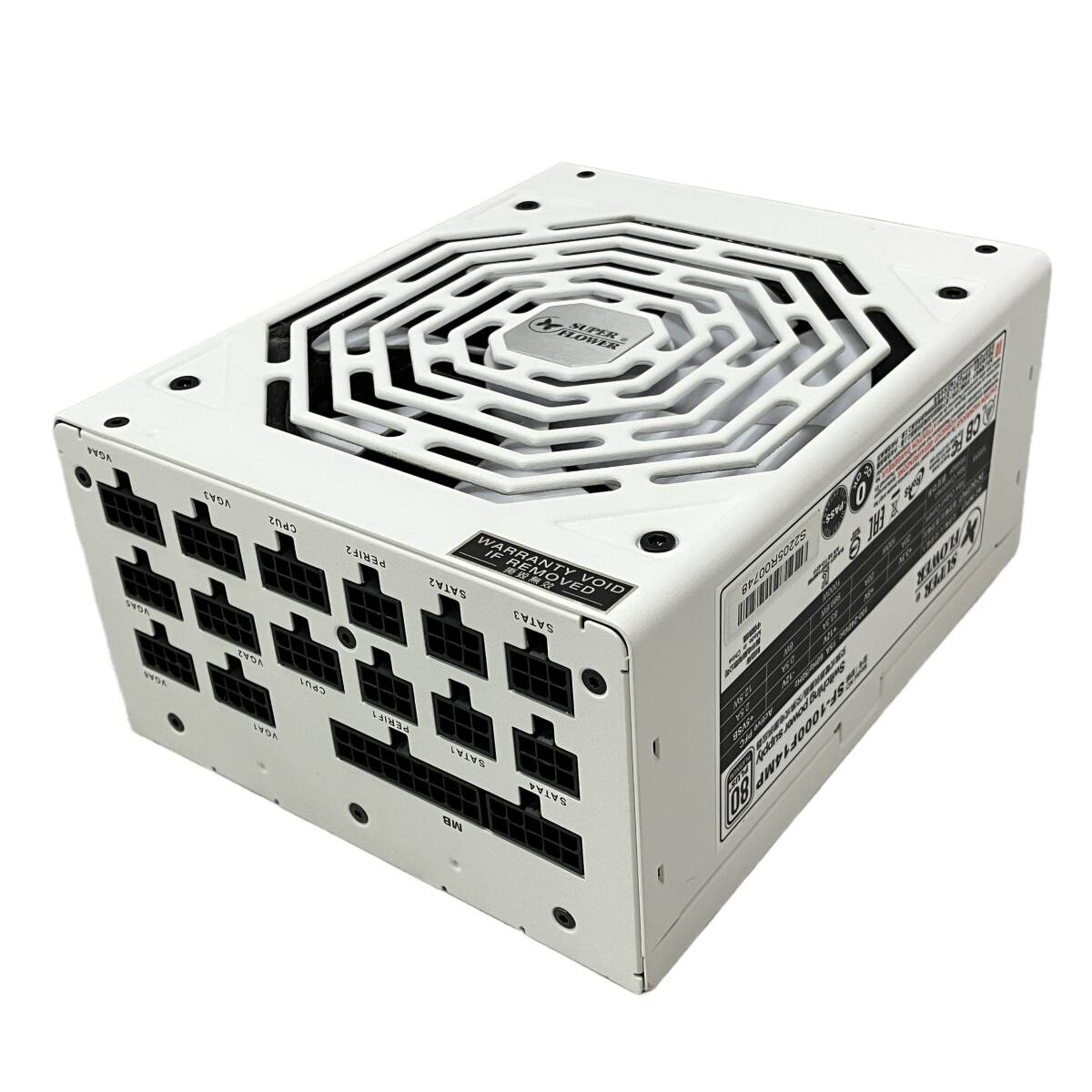 SUPSUPERFLOWER SF-1000F14MP 80PLUS PLATINUM認証 ハイエンド 1000W電源 LEADEX PLATINUM SE WHITE 中古 H11039160拍卖