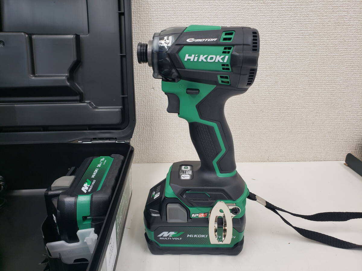HIKOKI WH18DC 2XPZ 【新品・未使用】 グリーン バッテリー2個 インパクトドライバー 激安1円スタート拍卖