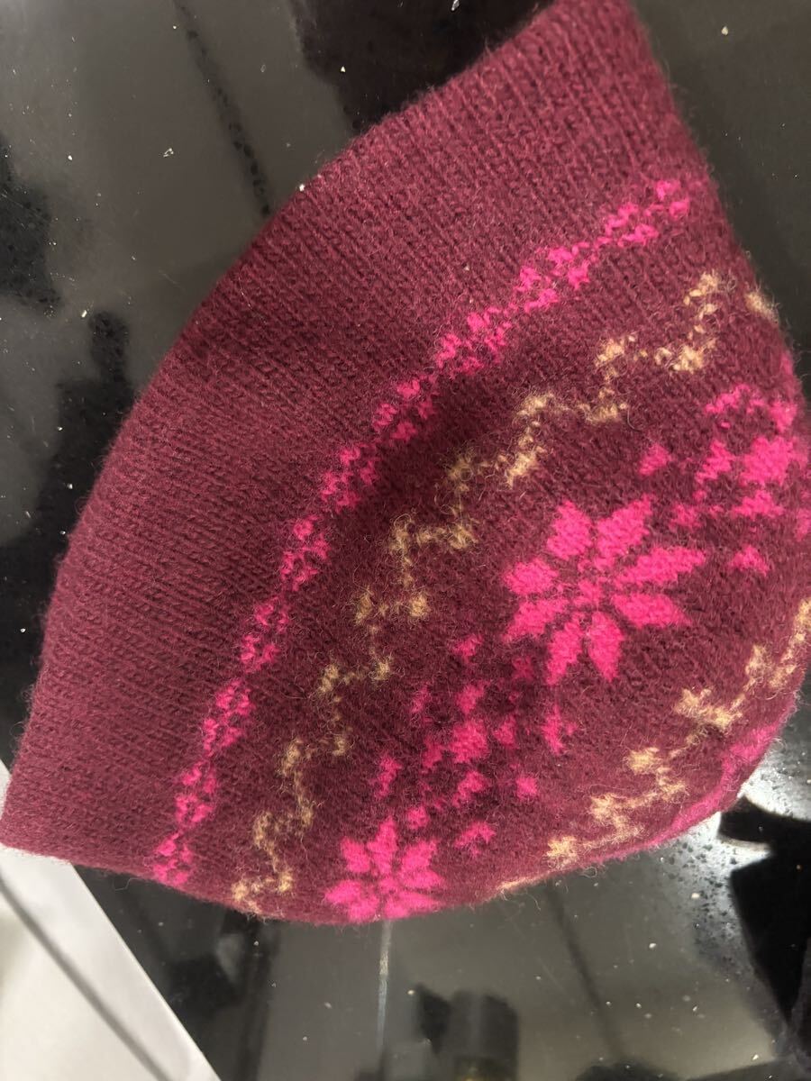 ディオールオム DIOR HOMME ノルディック ニット帽 ウール拍卖