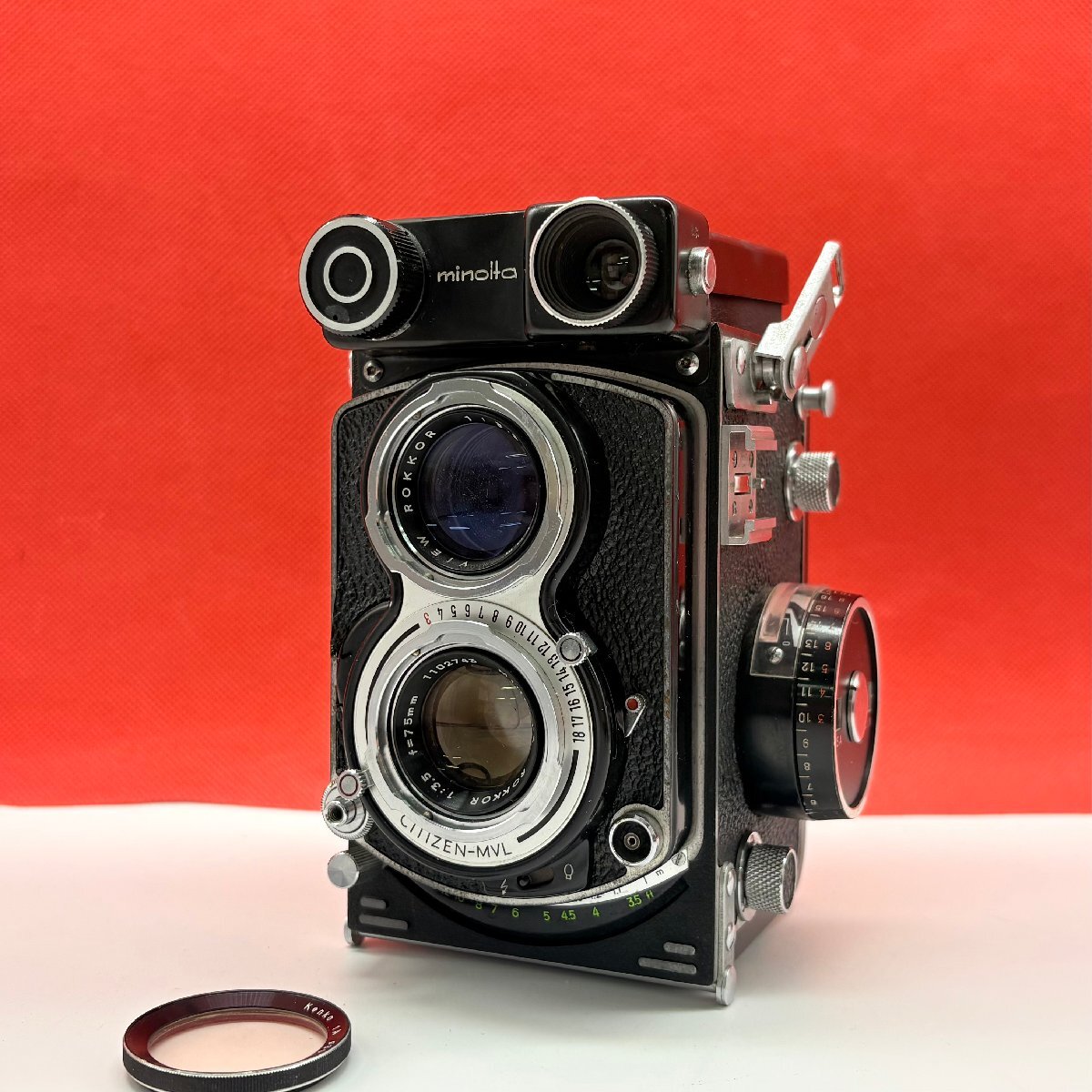 T46 防湿庫保管品 Minolta AUTOCORD CdS型 フィルムカメラ 二眼レフカメラ 現状品 1円スタート ミノルタ拍卖