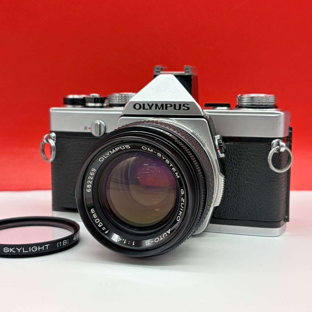 R12 OLYMPUS OM-1N OM-SYSTEM G.ZUIKO AUTO-S F1.4 50mm フィルム一眼レフカメラ 動作品 1円スタート オリンパス拍卖