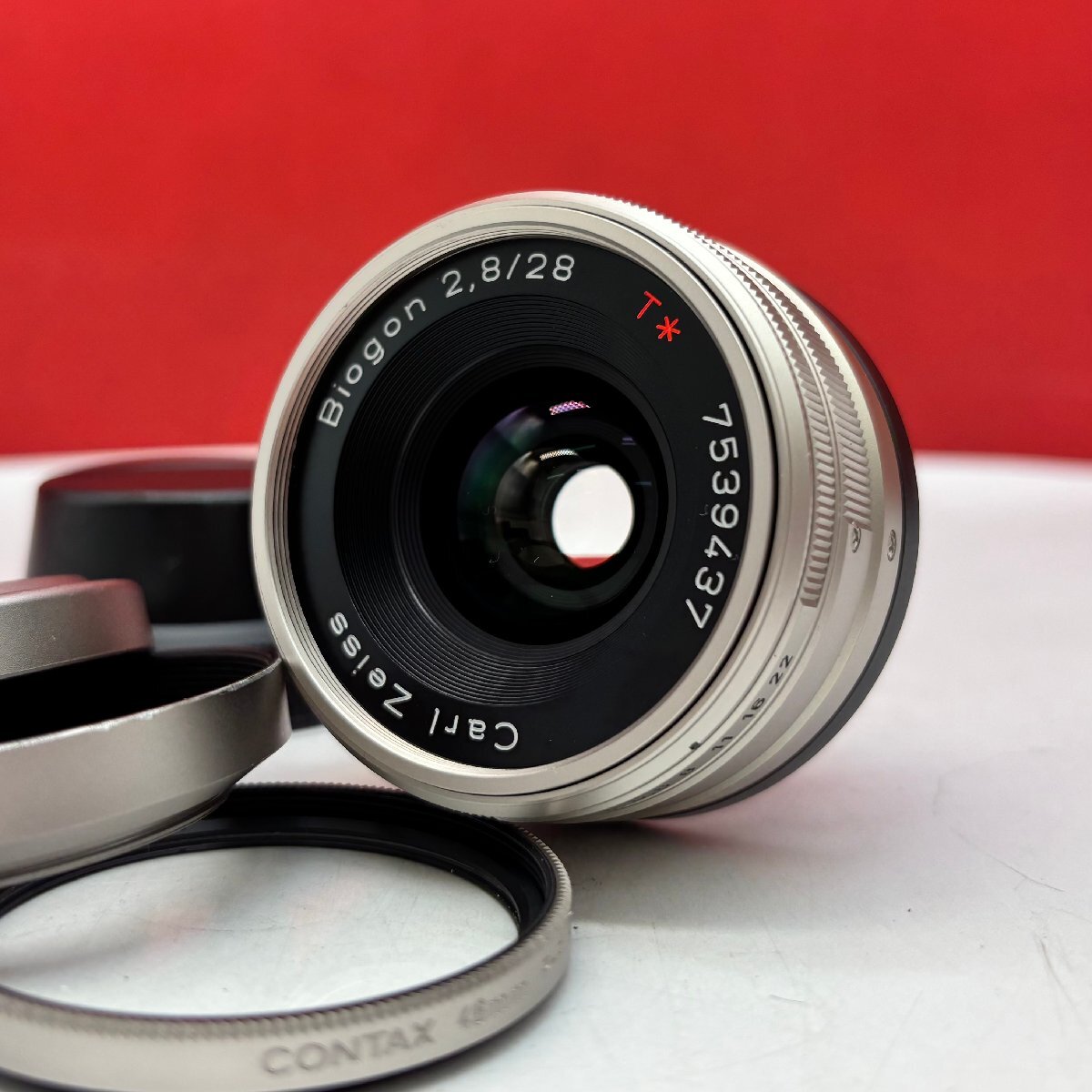 N20 CONTAX Carl Zeiss Biogon F2.8 28mm T* カメラ レンズ 動作品 1円スタート カールツァイス コンタックス拍卖
