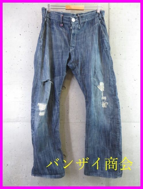 4030s17◆USA製◆90cm◆ROGAN ローガン ヴィンテージ加工 デニムジーンズ W36/パンツ/ジーパン/Tシャツ/ジャケット/アメリカ製/ニット拍卖
