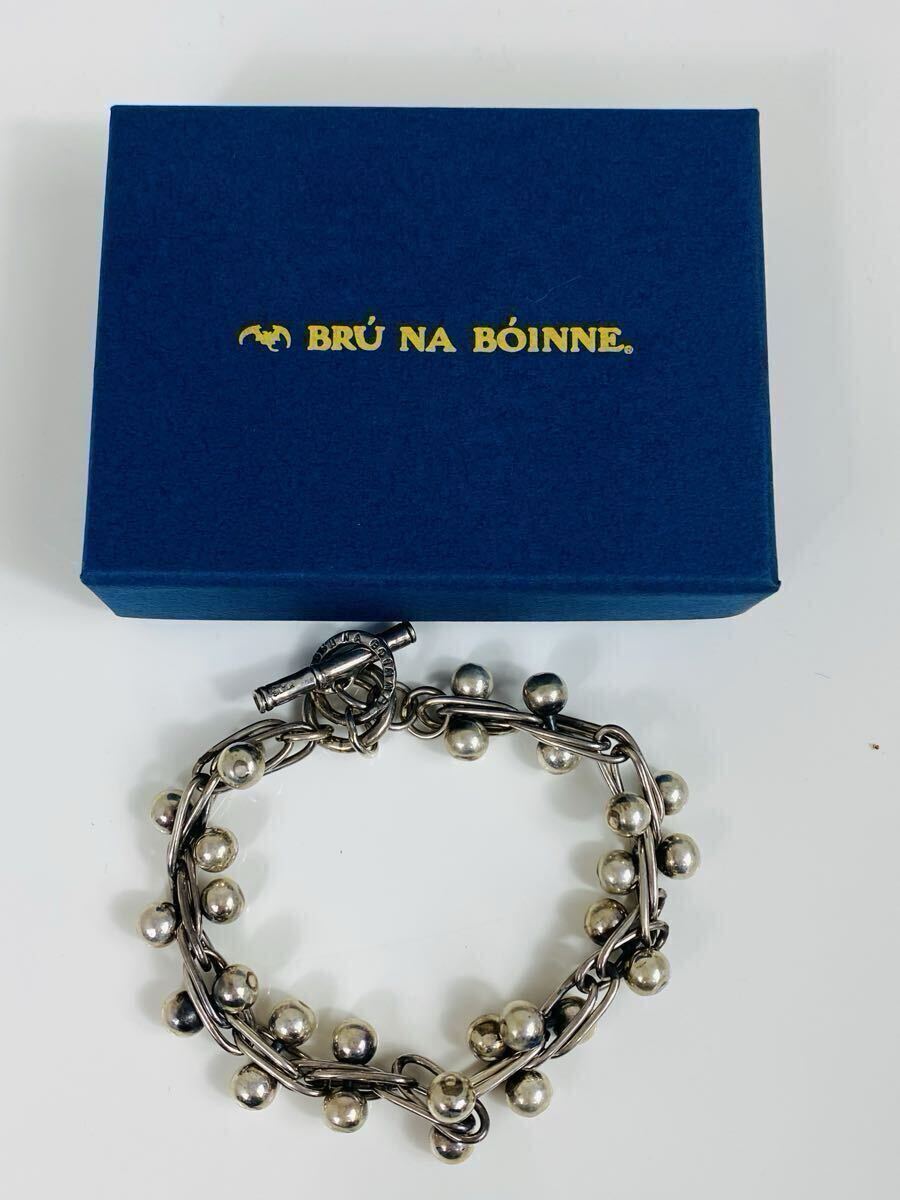 631605【在庫保管品】BR NA BINNE ブルーナボイン ガリトラップブレス シルバー ボールチェーン ブレスレット シルバー アクセサリー拍卖