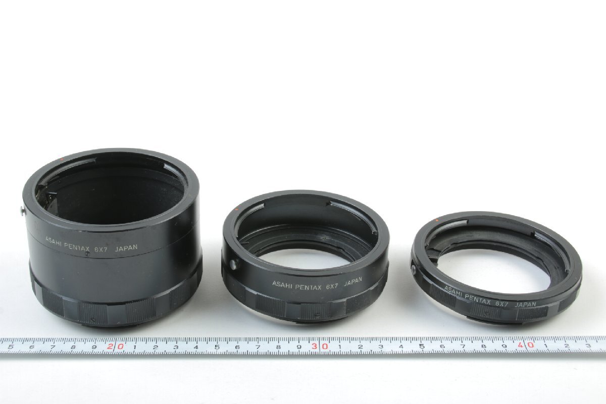 ※ 純正品 ASAHI PENTAX アサヒペンタックス オート接写リング 67 6x7用 No.1 2 3 セット c0635拍卖