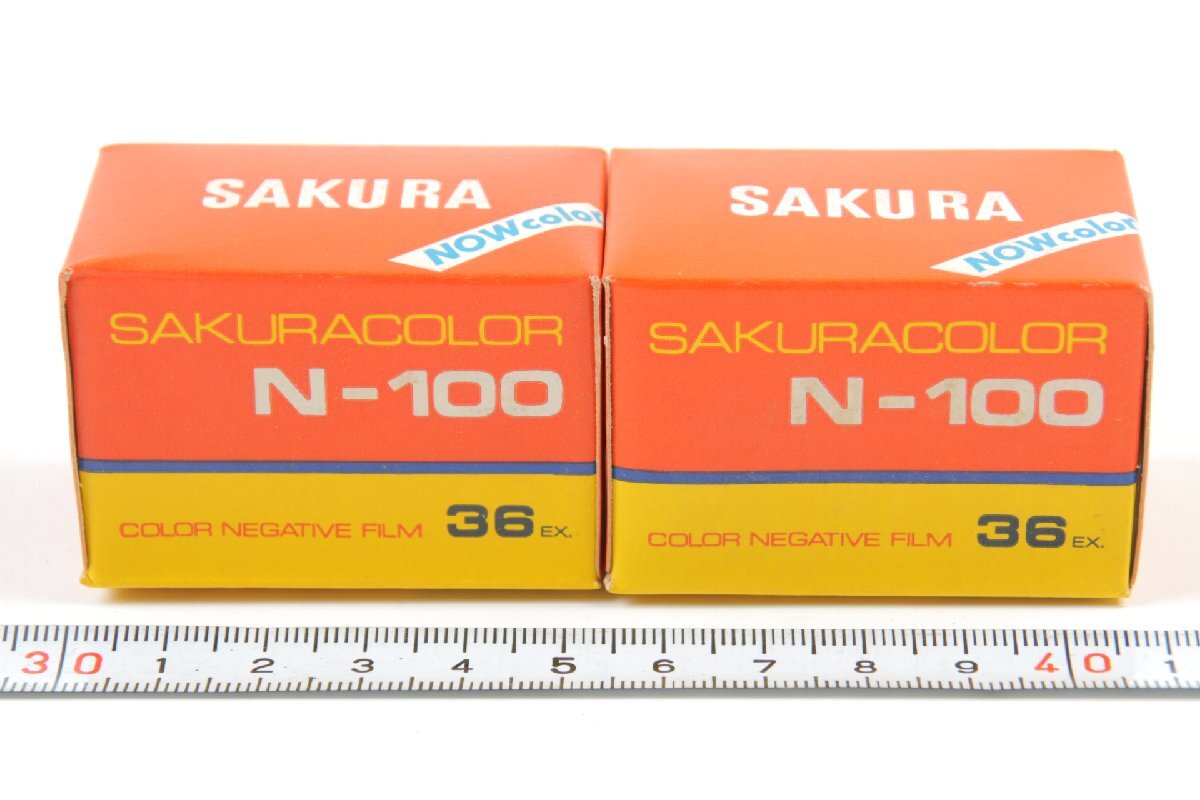 ※ 2個 新品未開封 昭和レトロ 期限切 konica コニカ 小西六 SAKURACOLOR さくらカラー カラーネガフィルム 35㎜ N-100 36枚撮 c06594拍卖