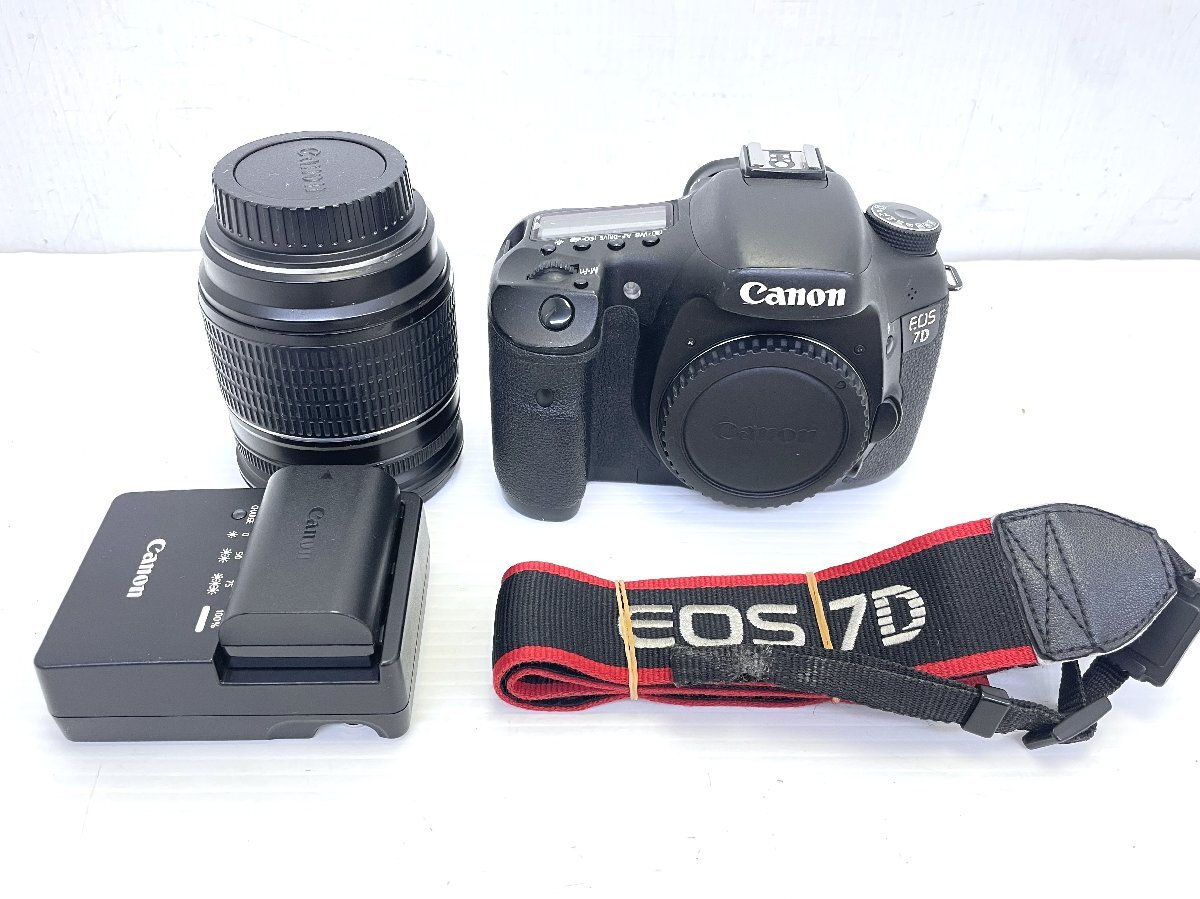 ★Canon キヤノン EOS7D 一眼レフカメラ デジタルカメラ デジカメ ボディ/レンズ/バッテリー/充電器 撮影 付属品あり【11143662】拍卖
