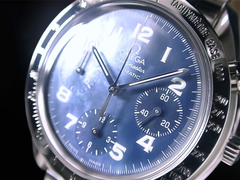 ★極美品 希少 OMEGA オメガ スピードマスター 黒蝶貝 ブラックシェル クロノグラフ Cal.3220 綺麗!★拍卖