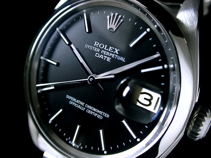 ★超美品 ROLEX ロレックス オイスターパーペチュアル ブラック Ref.1500 名機Cal.1570 78350 綺麗!★拍卖