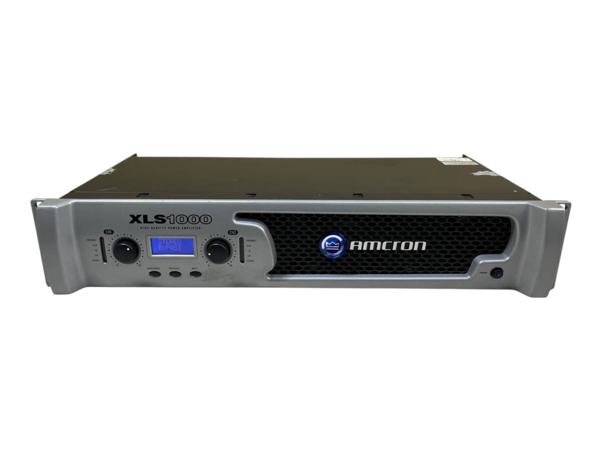 ☆AMCRON XLS1000 パワーアンプ 動作確認済み 音出しOK 背面ファン不動 電源ケーブル付属 業務用 PA機器拍卖