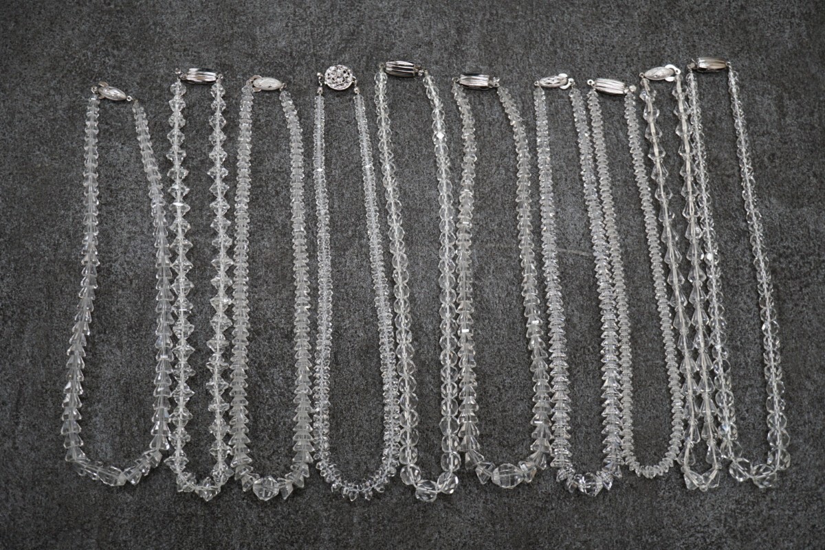 B1005 本水晶 ネックレス カラーストーン ヴィンテージ アクセサリー 大量 セット まとめて おまとめ まとめ売り ペンダント SILVER含む拍卖