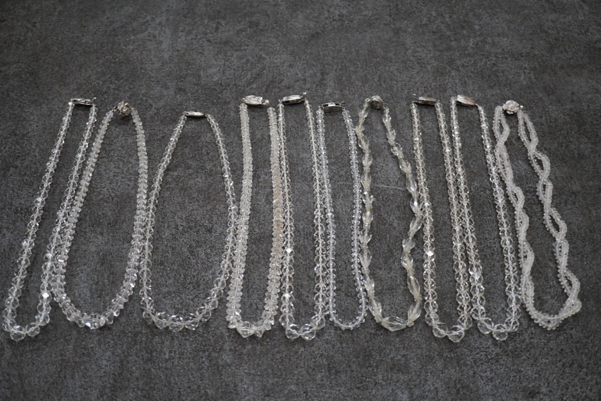 C178 本水晶 ネックレス カラーストーン ヴィンテージ アクセサリー 大量 セット まとめて おまとめ まとめ売り ペンダント SILVER含む拍卖