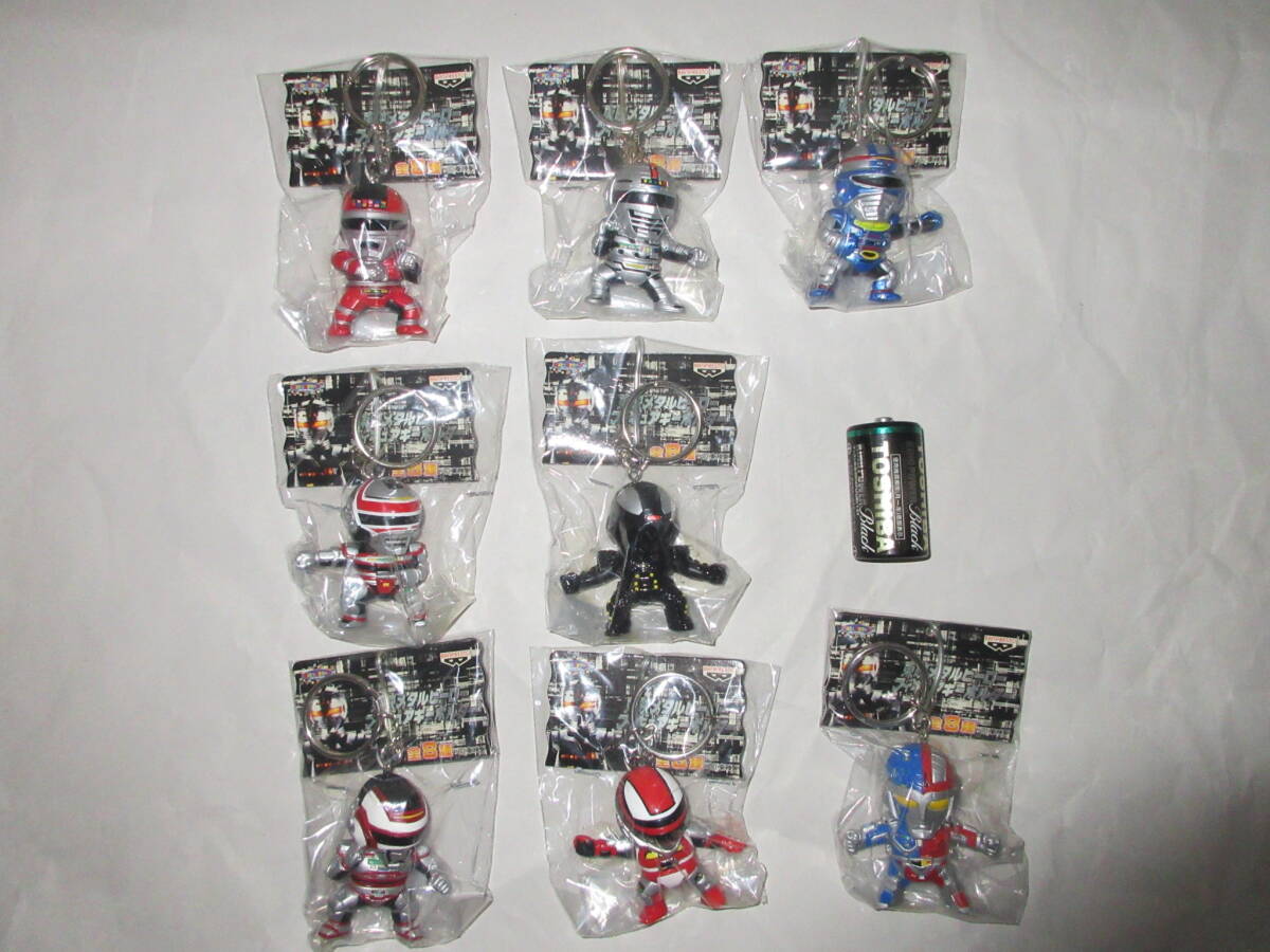 東映メタルヒーローフィギュアキーホルダー 宇宙刑事ギャバン シャリバン シャイダー メタルダー ジャスピオン マッドギャラン スピルバン拍卖