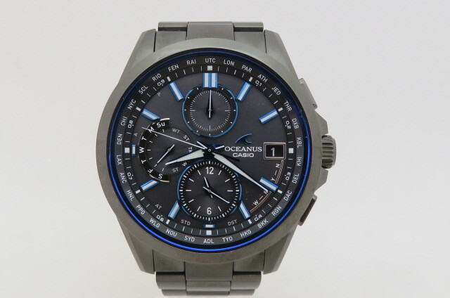 1円~【ほぼ未使用】CASIO カシオ OCEANUS オシアナス Classic Line OCW-T2600B-1AJF 電波ソーラー メンズ腕時計 3-5-2拍卖