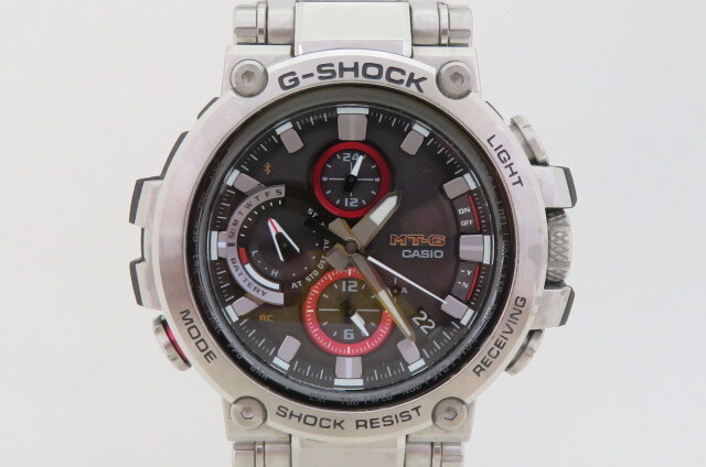 1円~【動作品】良品 CASIO カシオ G-SHOCK ジーショック MT-G 腕時計 MTG-B1000-1AJF 電波ソーラー 3-8-5拍卖