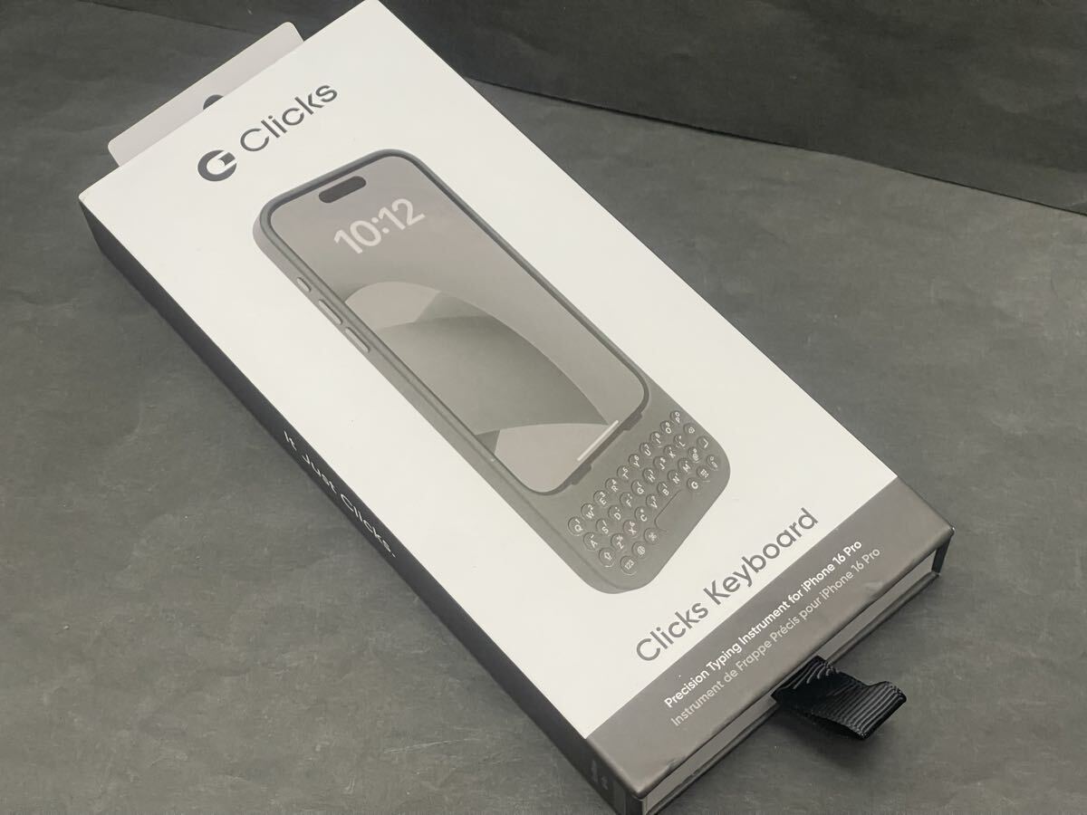■ Clicks for iPhone 16 Pro 物理キーボード付き スマホケース カラー オニキス CK-6100-4 Onyx拍卖